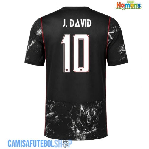 Camisa de time de futebol Canadá Jonathan David #10 Replicas 2º Equipamento Mundo 2026 Manga Curta